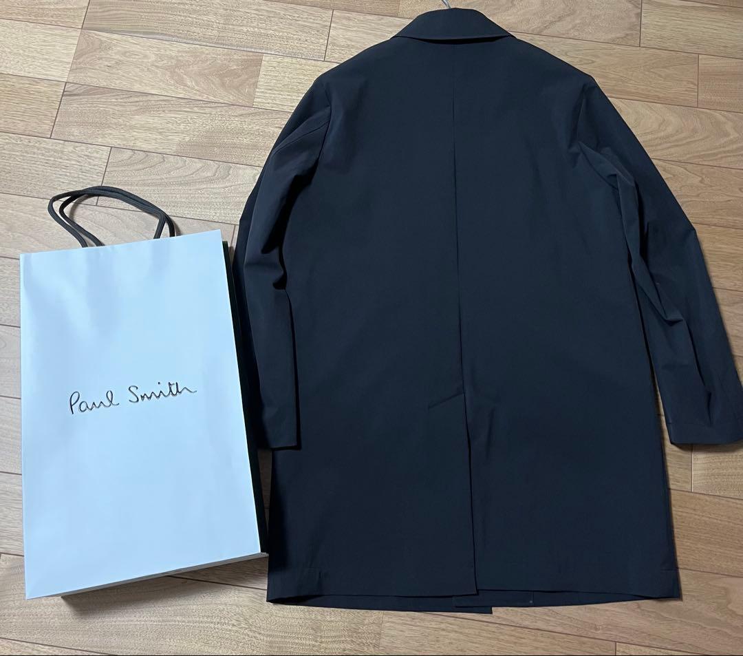 ポールスミス　パフォーマンスストレッチ　ステンカラーコート　ブラック　M