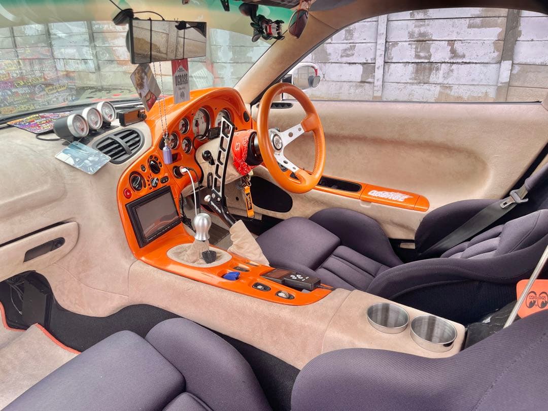 MAZDA RX7 FD3S センターパネルドリンクホルダー レザー