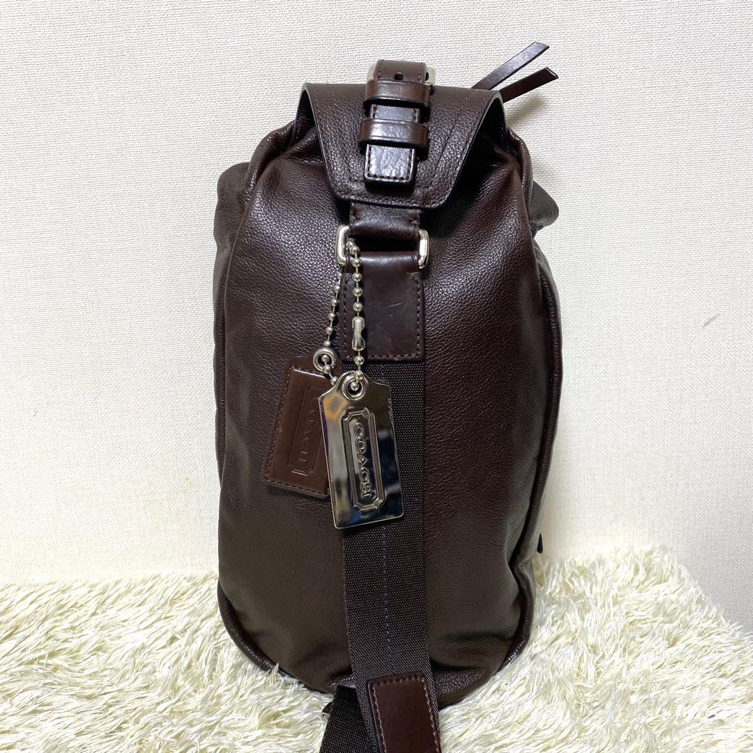 美品✨ COACH コーチ トンプソン ボディバッグ ショルダーバッグ レザー