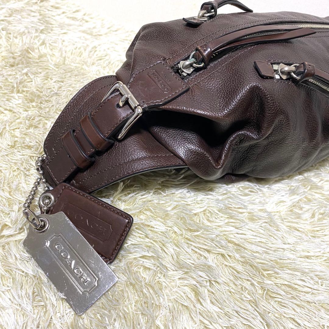 美品✨ COACH コーチ トンプソン ボディバッグ ショルダーバッグ レザー
