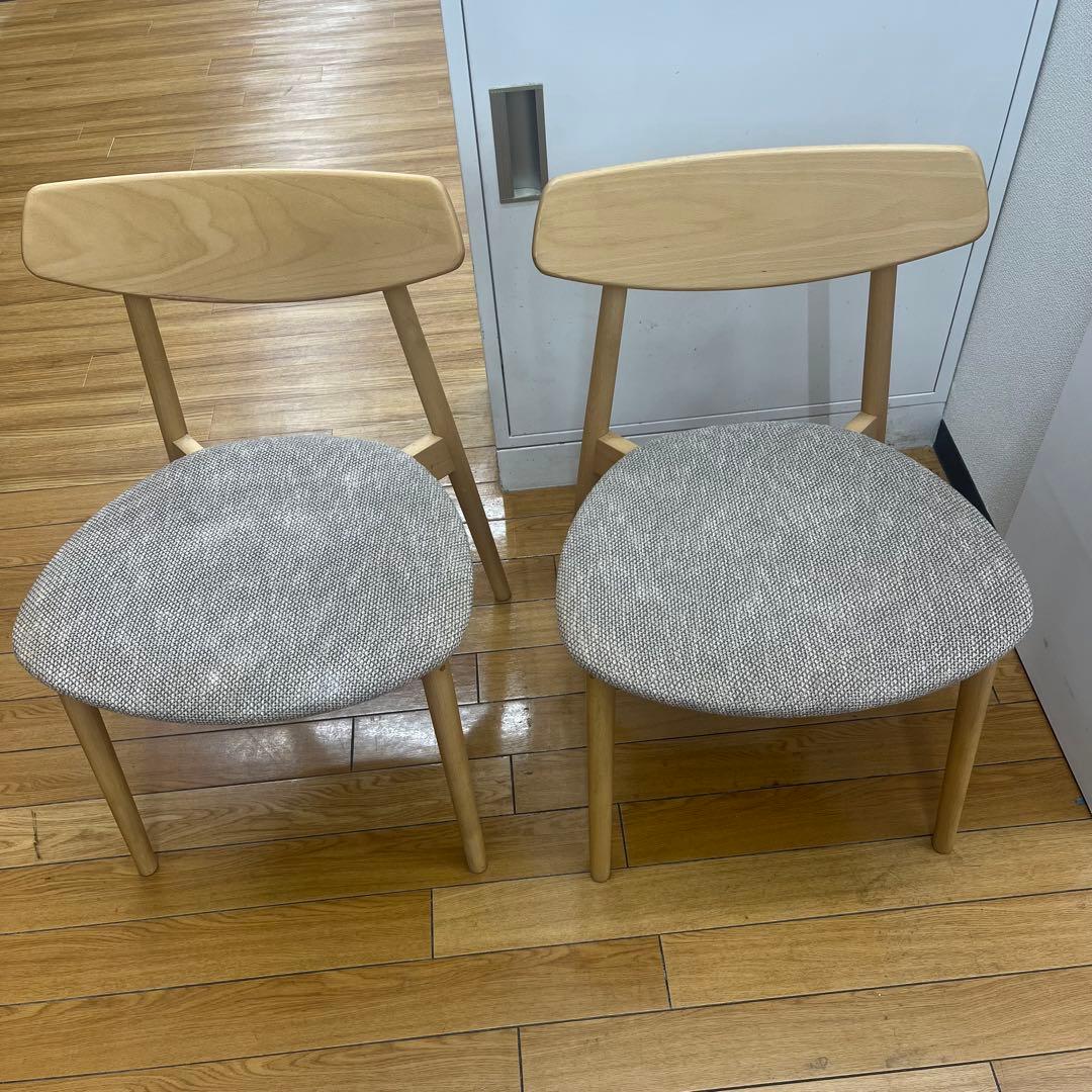 カリモク　ダイニングチェア　CD4005　カバーリング　2脚セット
