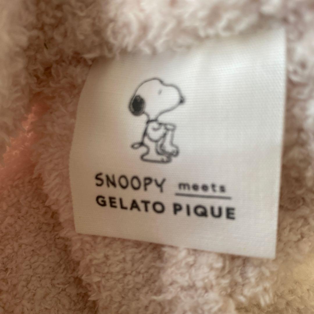 ジェラートピケ　スヌーピー　コラボ　ルームウェア　セットアップ　ロゴ刺繍