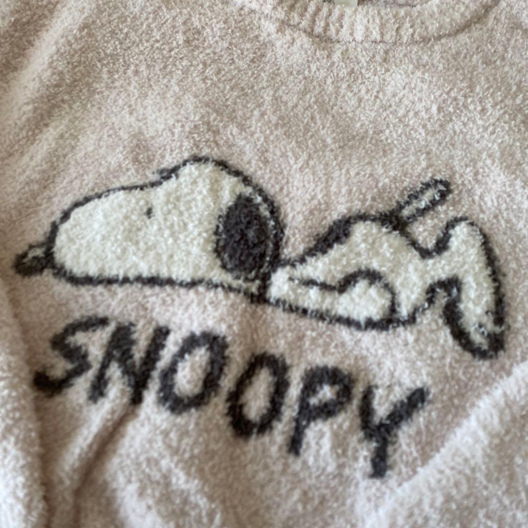ジェラートピケ　スヌーピー　コラボ　ルームウェア　セットアップ　ロゴ刺繍