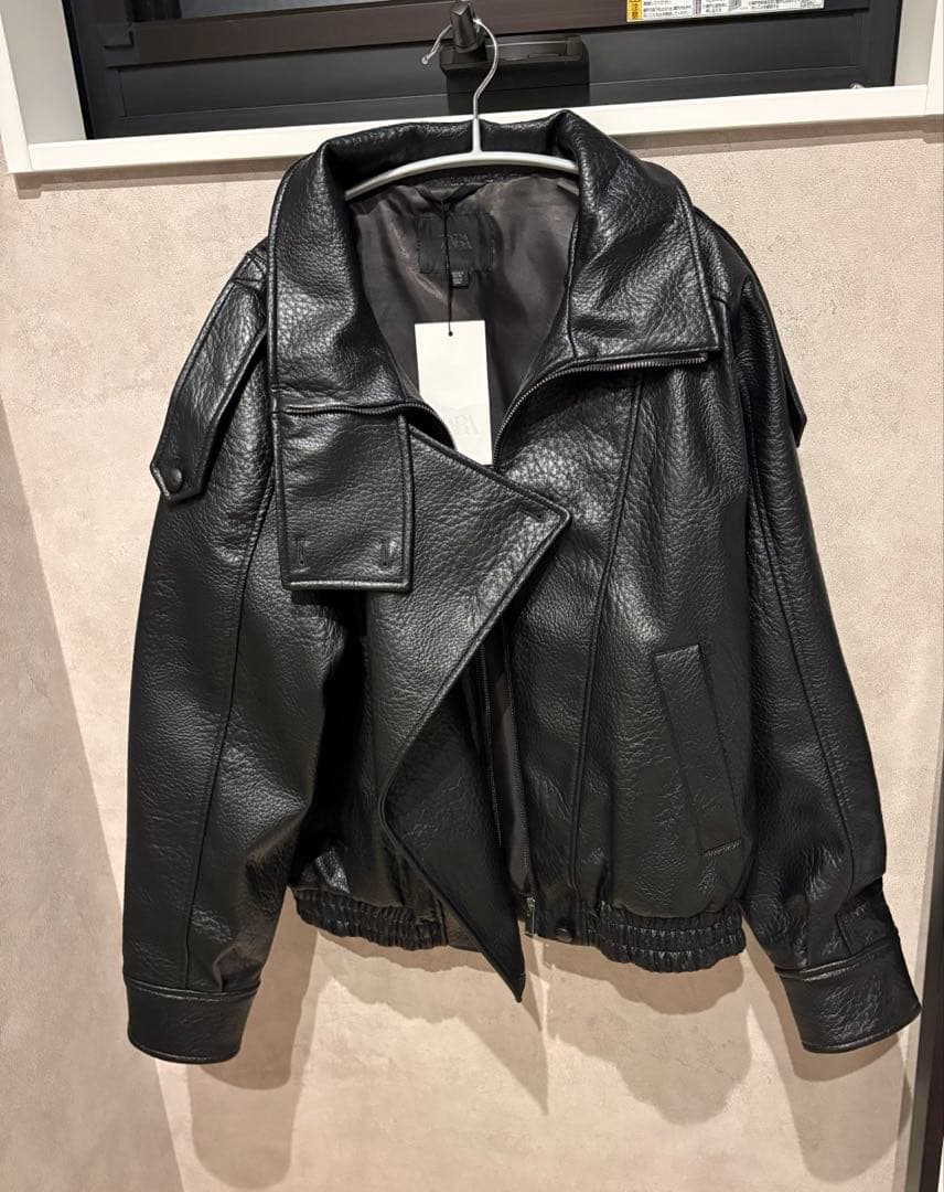 新品 ZARA フェイクレザージャケット S