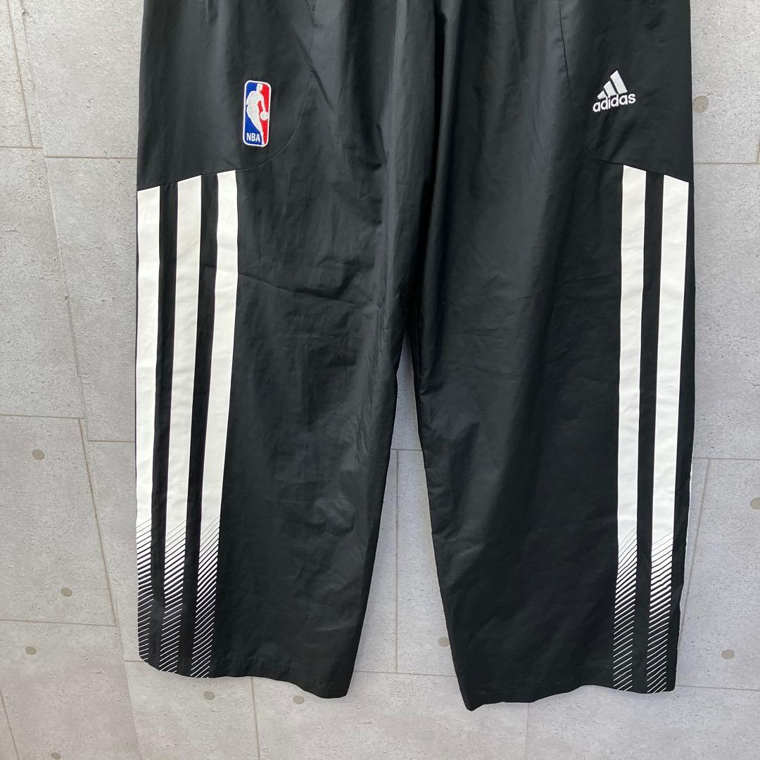 adidas NBA アディダス ウーブンパンツ ナイロン バスケ メンズ 黒