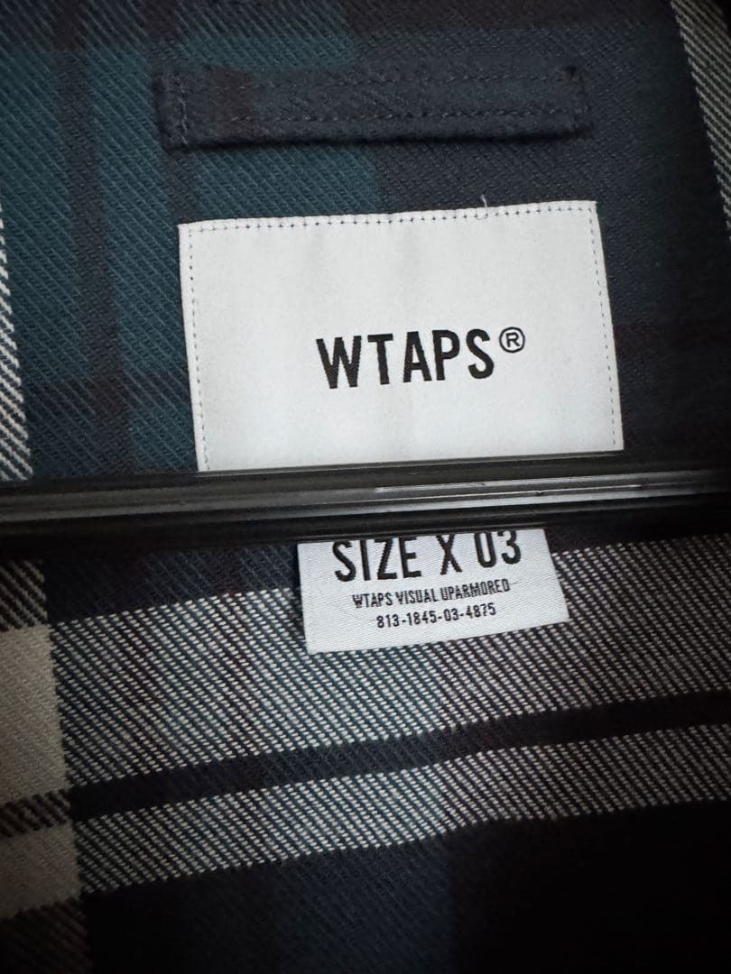WTAPS チェックショップコートシャツ24SS TEXTILE フランネル