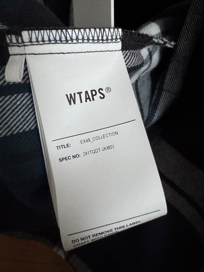 WTAPS チェックショップコートシャツ24SS TEXTILE フランネル
