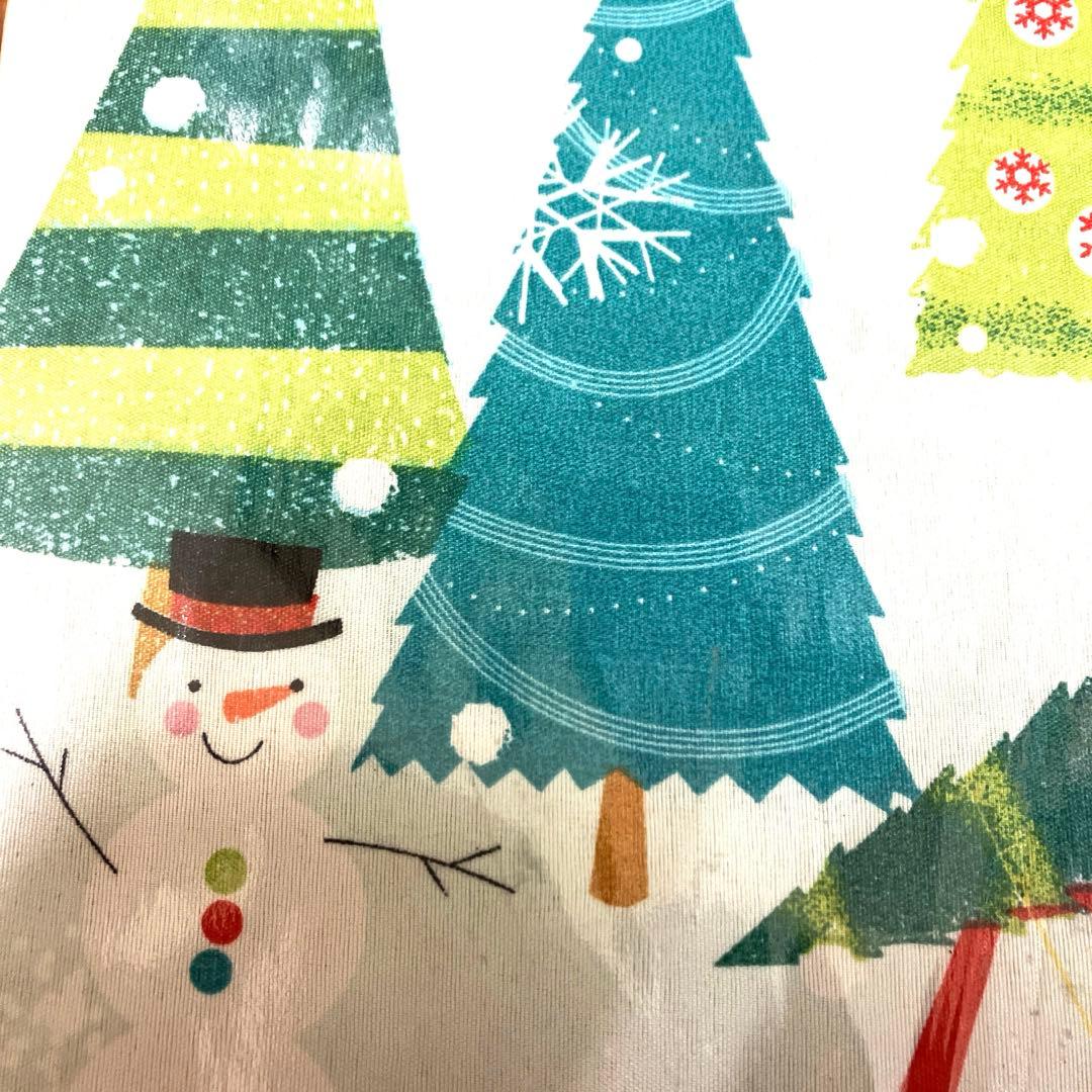 ツリー 雪だるま カバー 掛け布団　赤い車　プレゼント　カラフル　子供部屋