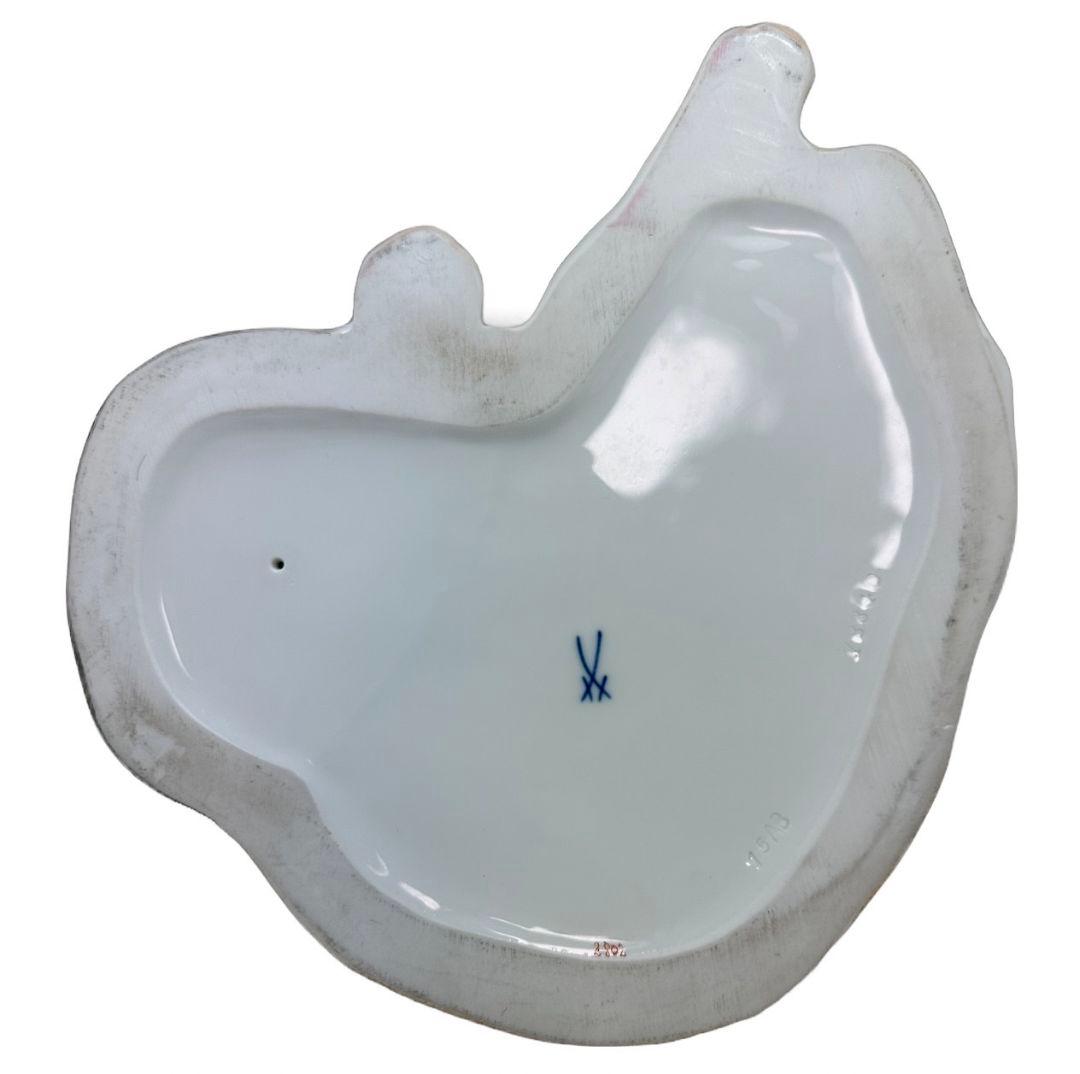 マイセン　二匹の猫　フィギュリン　陶器置物　オットー・ピルツ　アール・ヌーヴォー