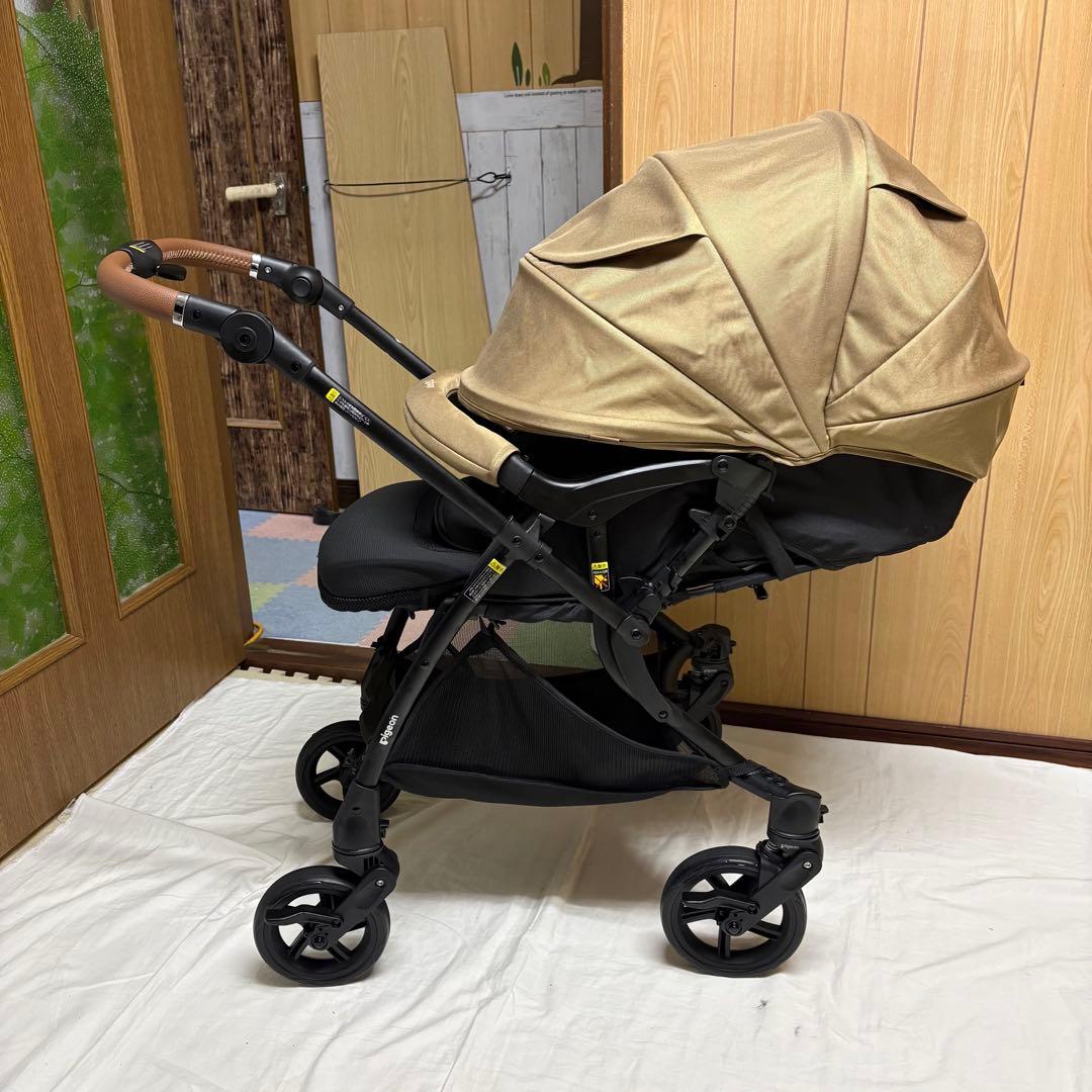 2025年モデル ピジョン ランフィ RB5 キャメル ベビーカー 清掃済 美品