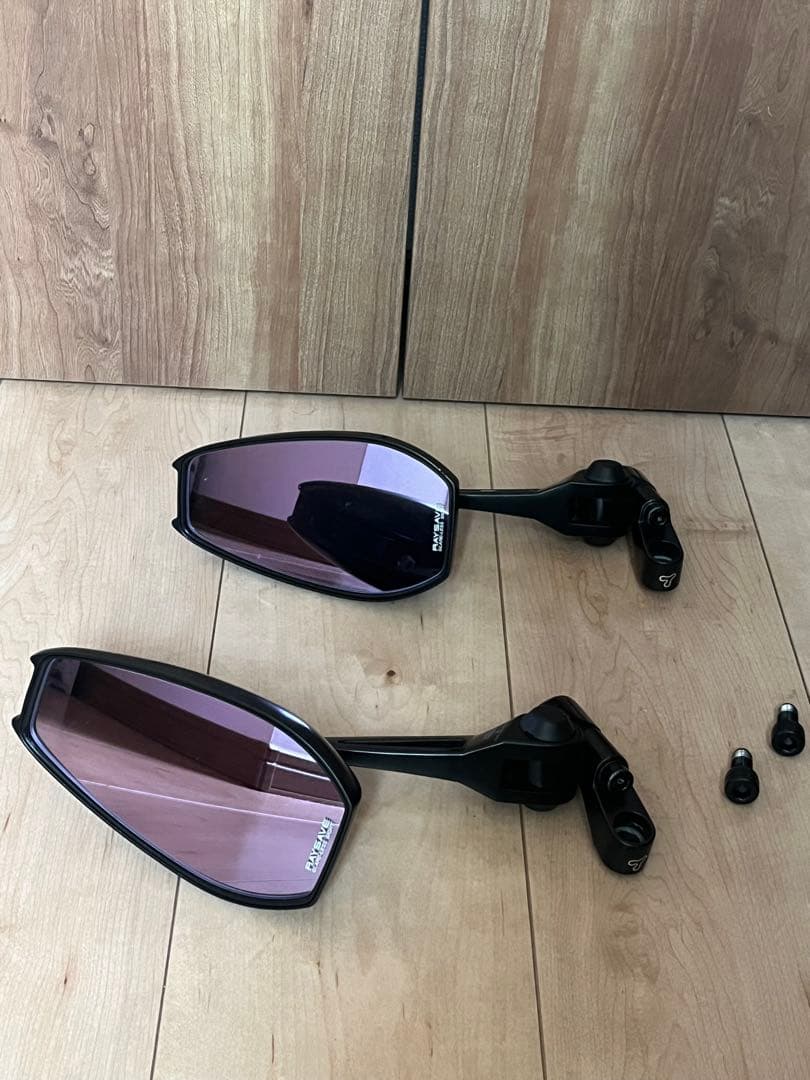 タナックス　ナポレオン　NA-014 シャークミラー7 ブラック　2個セット