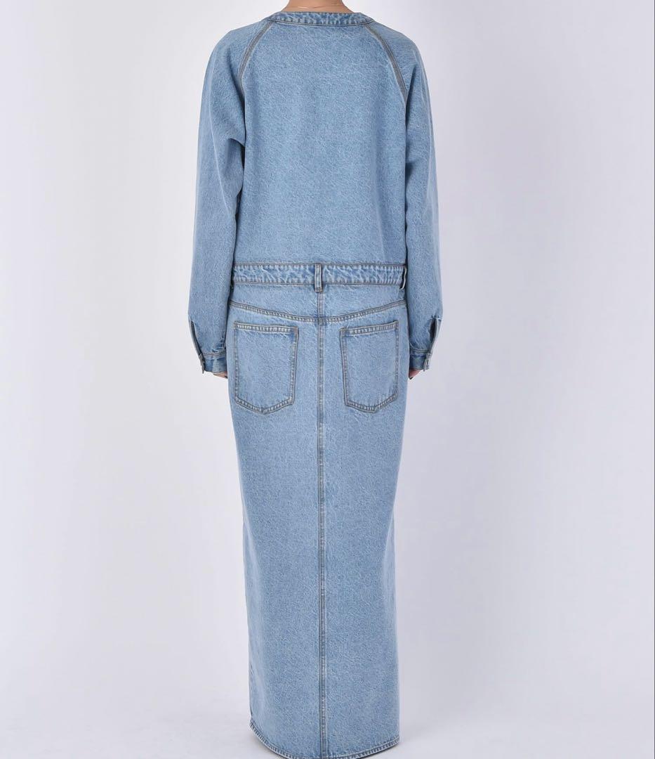 AKTE Vネックデニムドレス