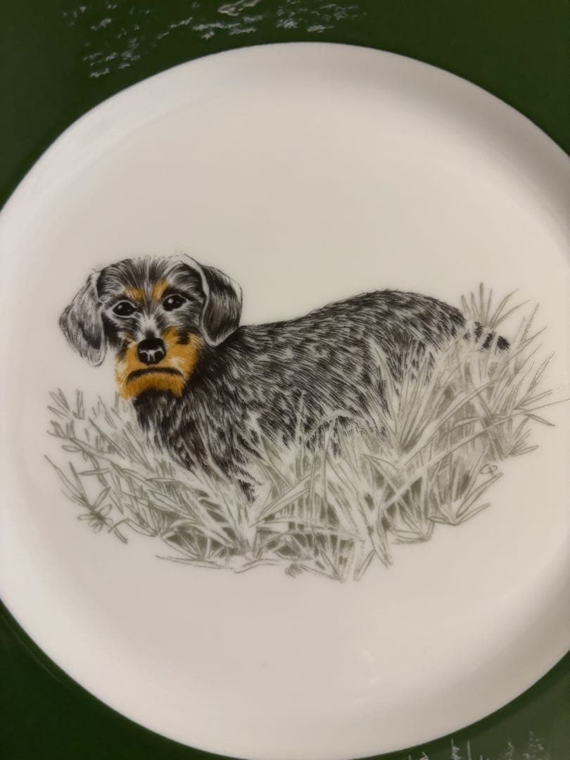 貴重　廃盤　エルメス HERMES 犬 八角形皿 2枚セット プレート　ダックス