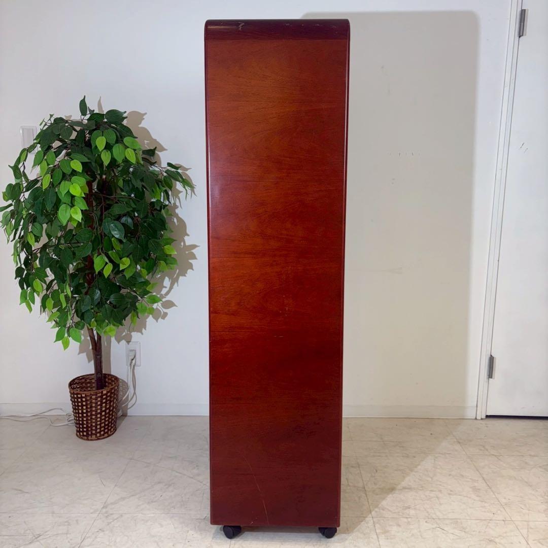 ハンガーラック　ワインローズ　モダン家具　ミッドセンチュリー　木製　キャスター付