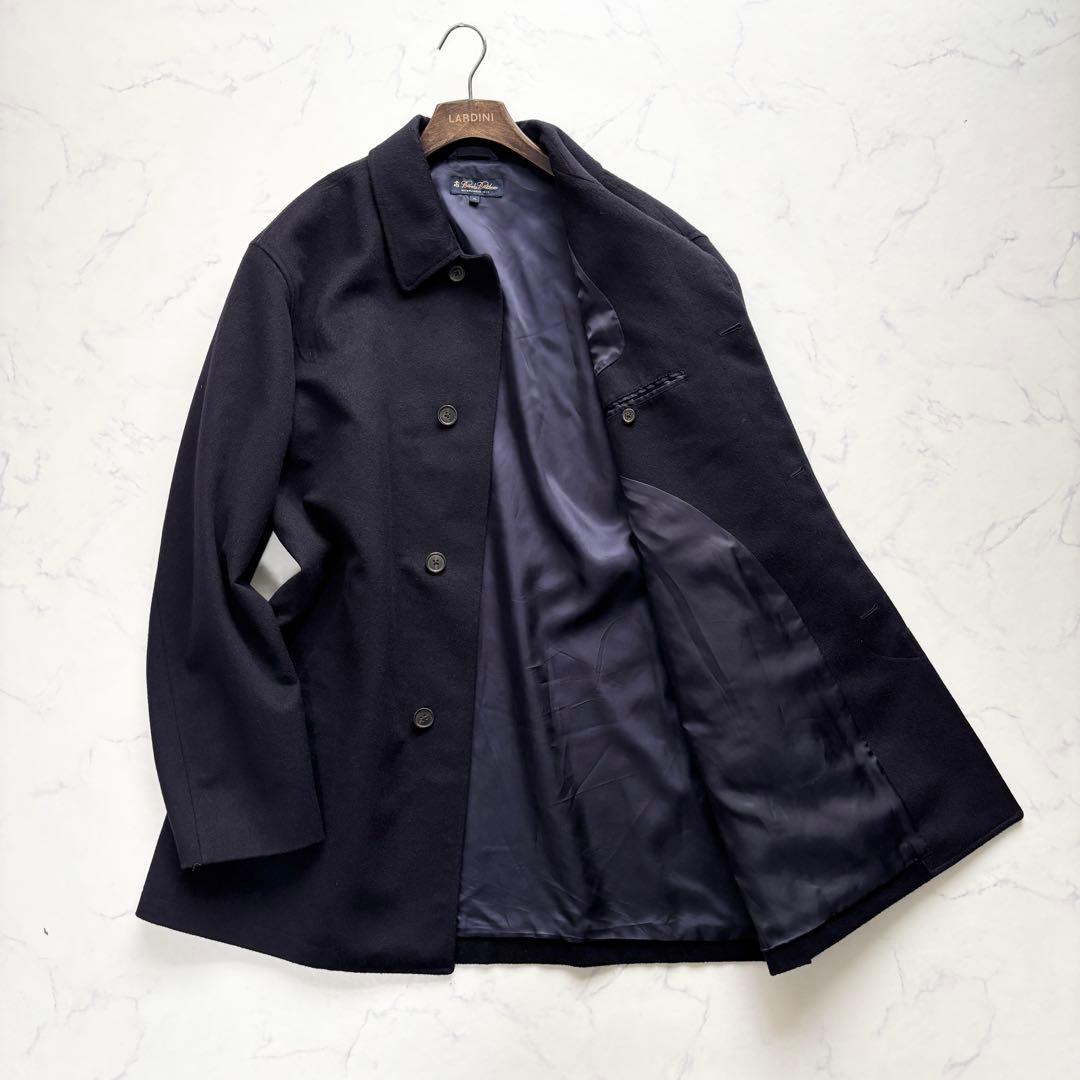 ブルックスブラザーズ ウール ステンカラーコート ネイビー XL