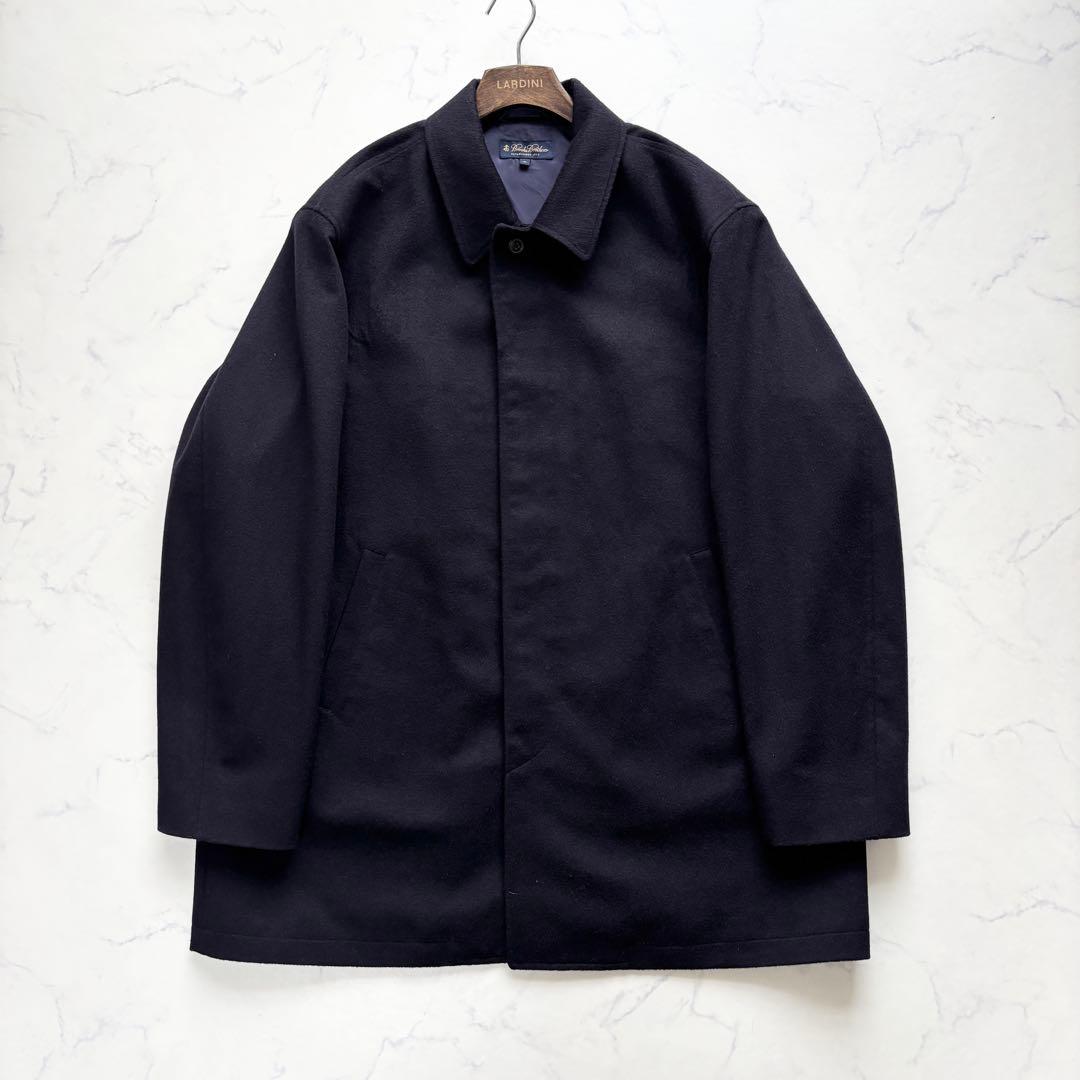 ブルックスブラザーズ ウール ステンカラーコート ネイビー XL