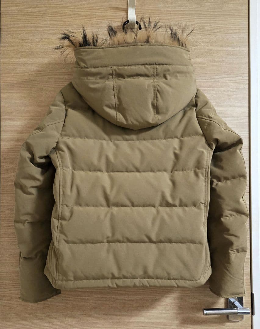 ダントン ファー付きダウンジャケット 38 キャメル