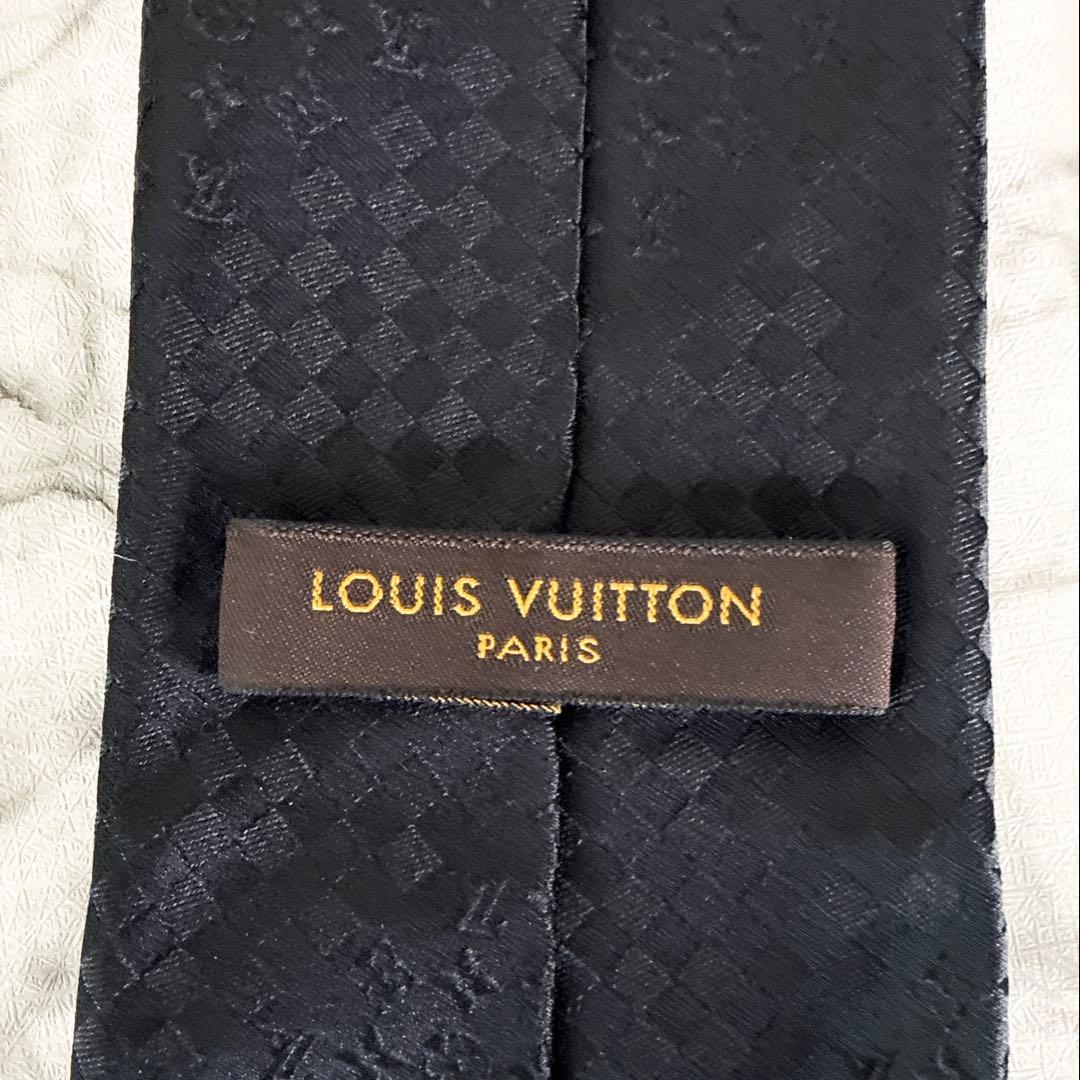 ✨未使用箱付き✨ルイヴィトン　ダミエミックスモノグラム　ブラック　ネクタイ