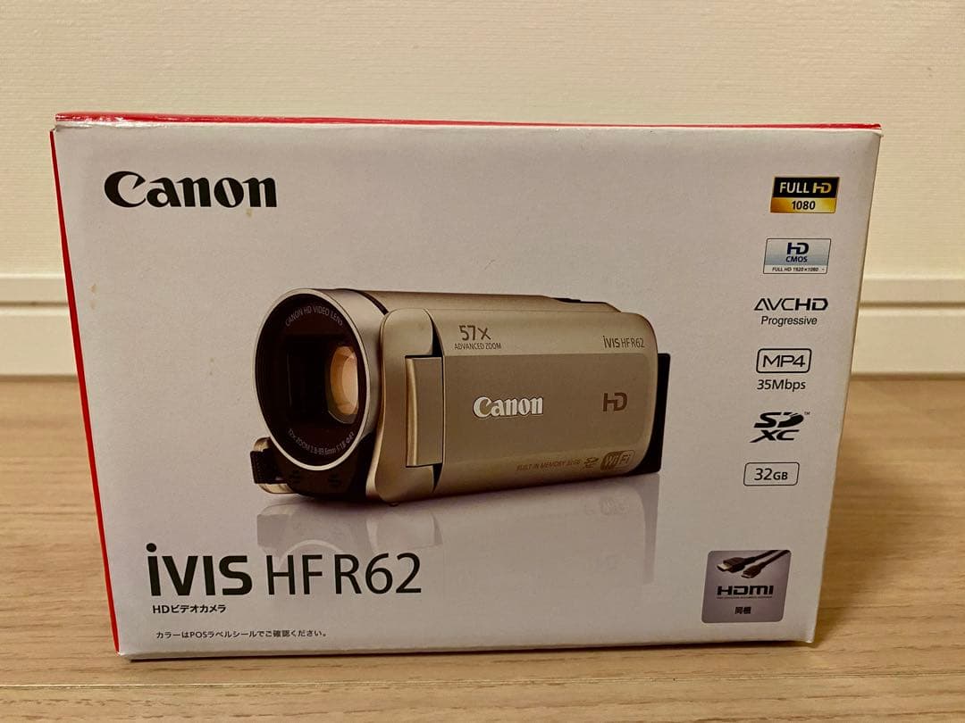 【超美品】Canon デジタルビデオカメラ IVIS HF R62 おまけ付き！