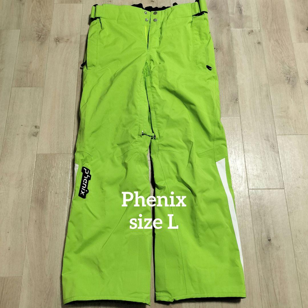 【着用感無】メンズL Phenix スキーウェア パンツ グリーン系