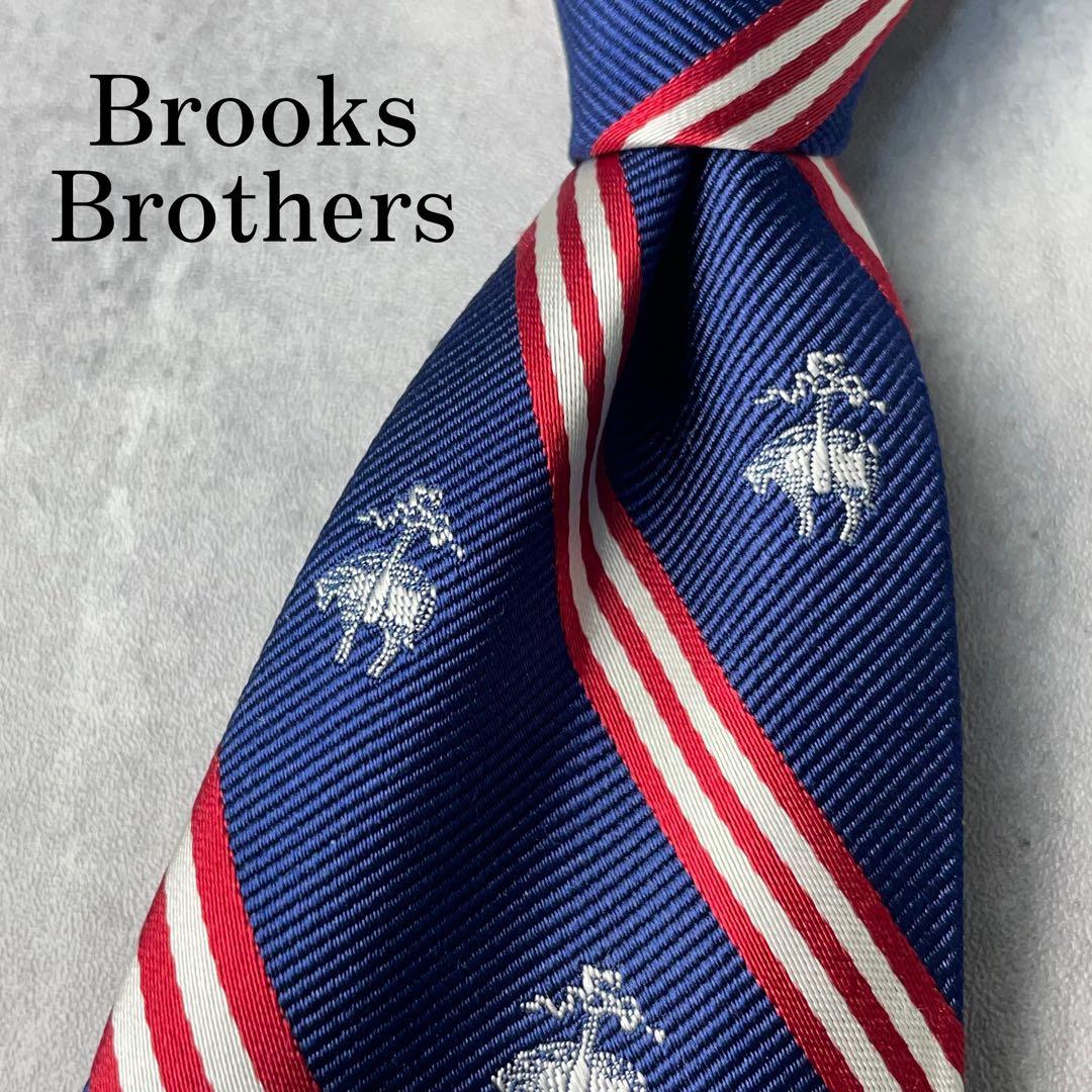 未使用 Brooks Brothers ゴールデンフリース レップタイ ネクタイ