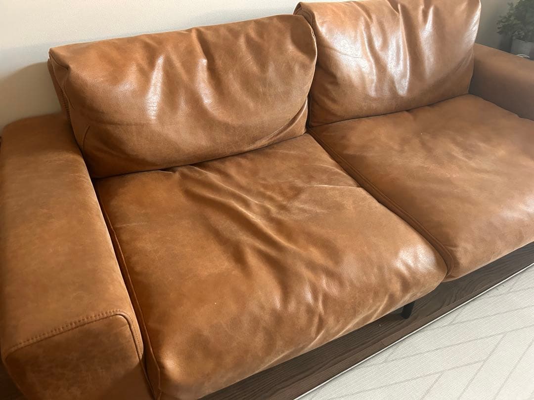 【レザーテックス2.5人掛けソファ】PLUTO プルート