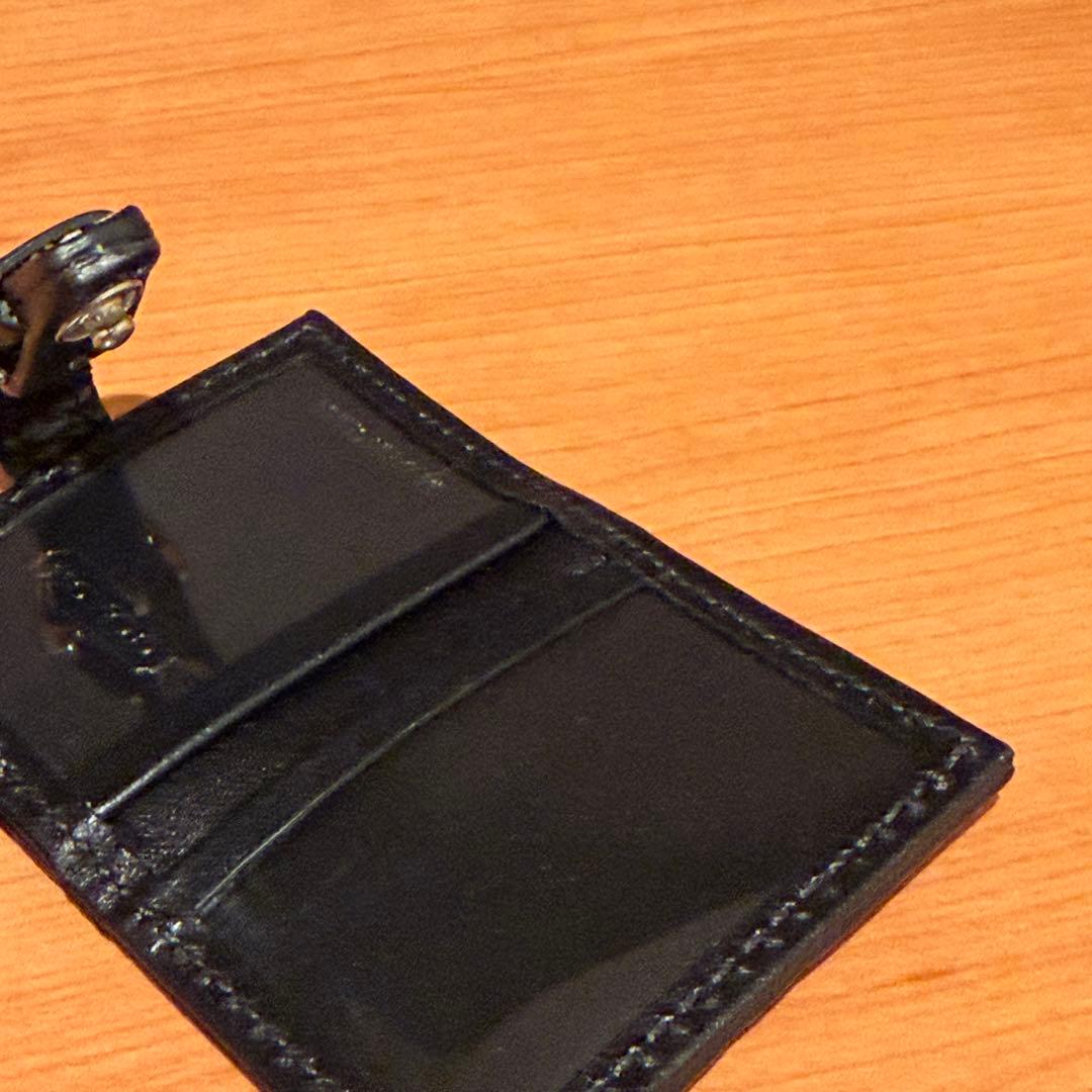 コーチ 手帳型 キーホルダー チャーム ブラック シグネチャー