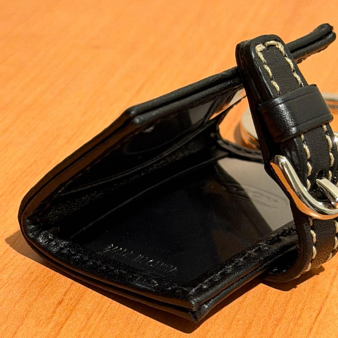 コーチ 手帳型 キーホルダー チャーム ブラック シグネチャー