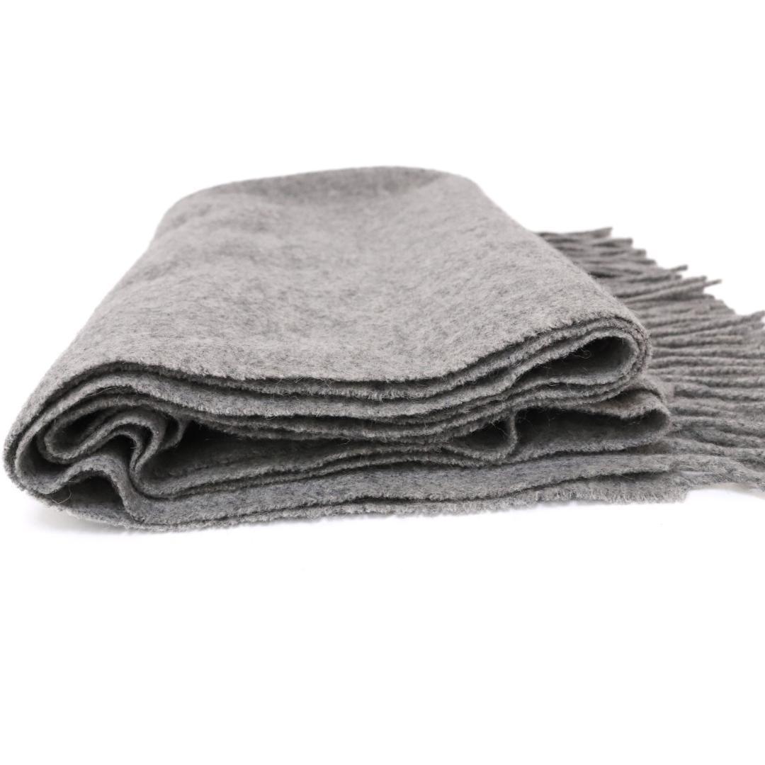 美品✨ACNE STUDIOS マフラー　グレー　バージン　ウール100％