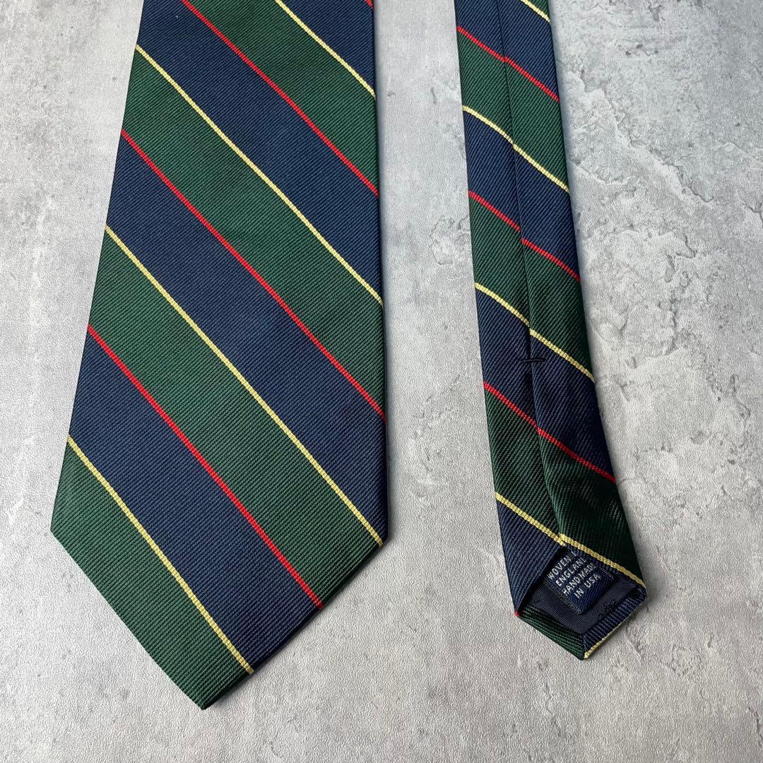 美品 Brooks Brothers アーガイルサザーランドストライプ ネクタイ