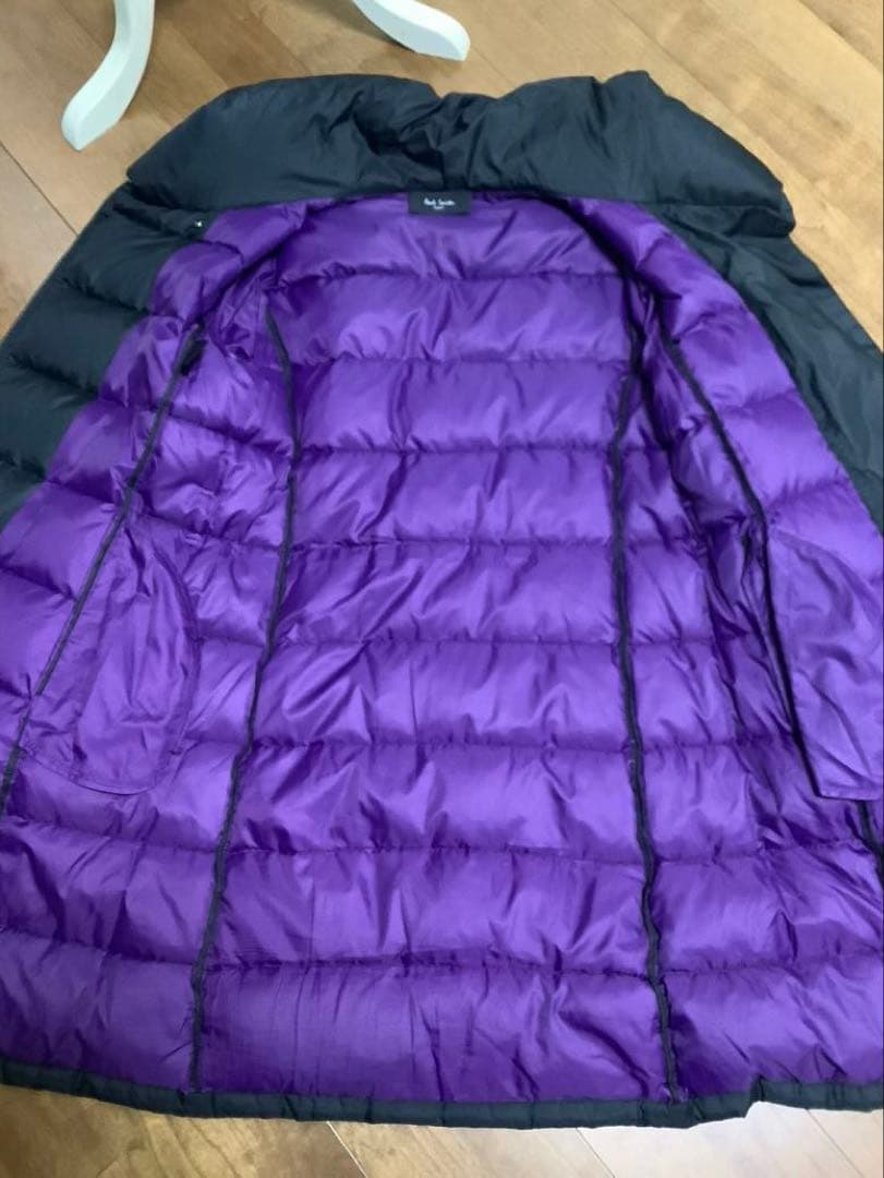 ポールスミスブラック　ダウンコート　40Lサイズ　ブラック　ロングコート