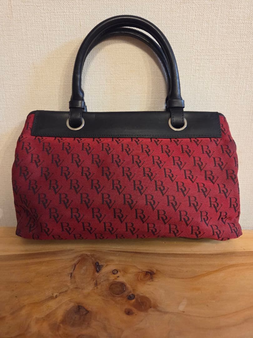 【希少】BOTTEGA VENETA ヴィンテージ トートバッグ 蝶総柄 レッド