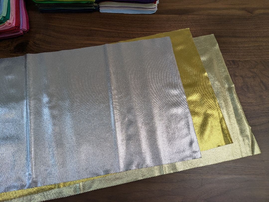 【プロ仕様】パーソナルカラー診断ドレープ120色(縁取り有り)＋金銀＋おまけ