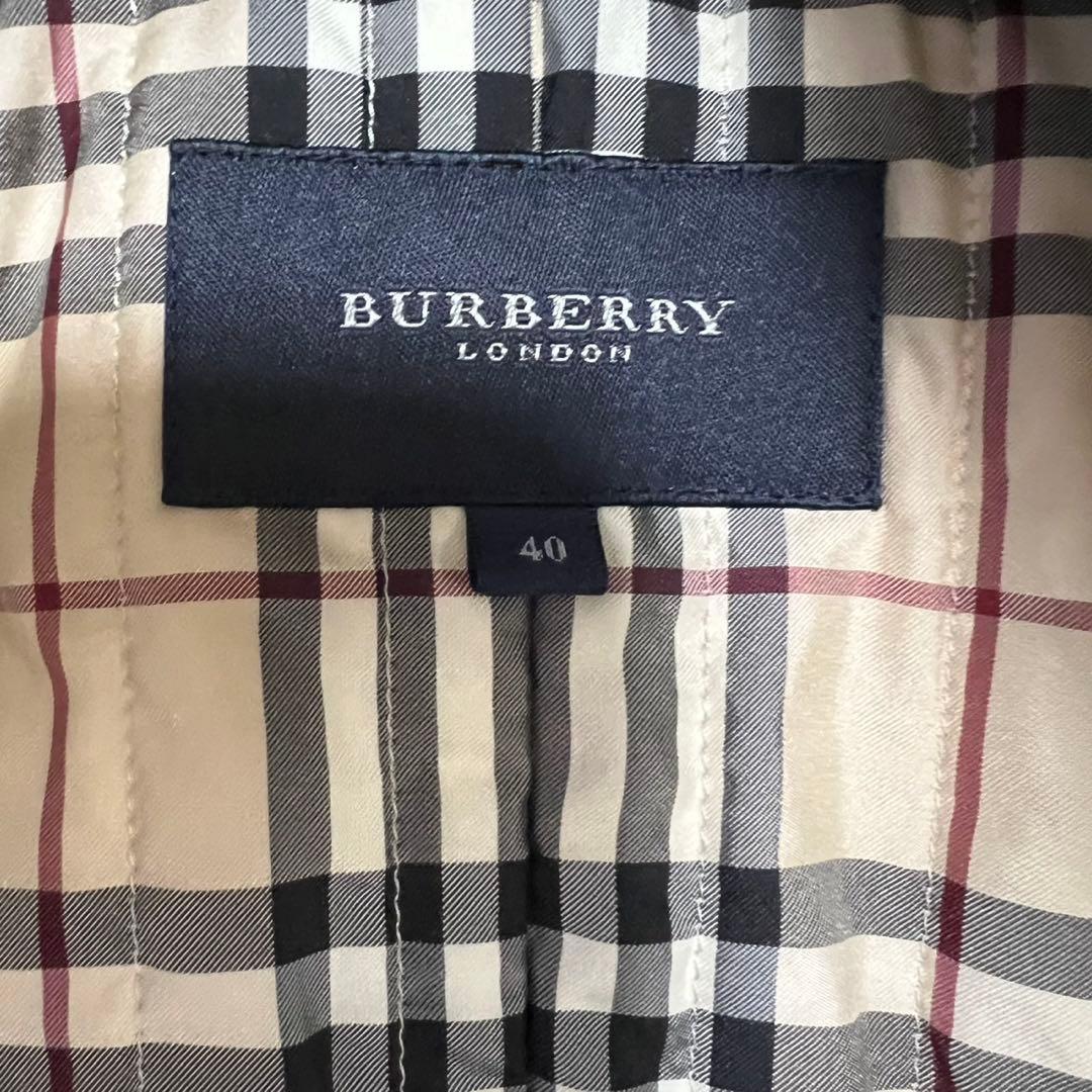 バーバリーロンドン　トレンチコート　フォックスファー　中綿コート　2way