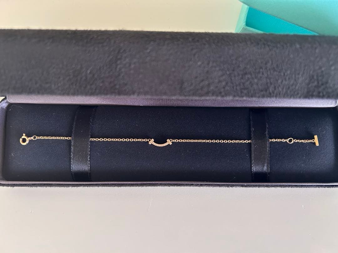 Tiffany ティファニー T スマイル ブレスレット ローズゴールド ダイヤ