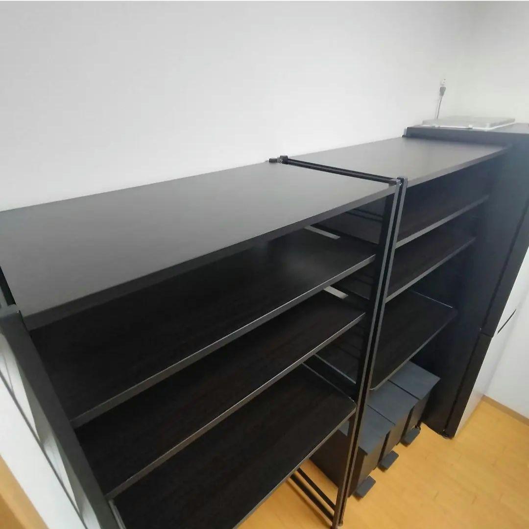 スライドトレー付き収納棚 約81.5cm幅