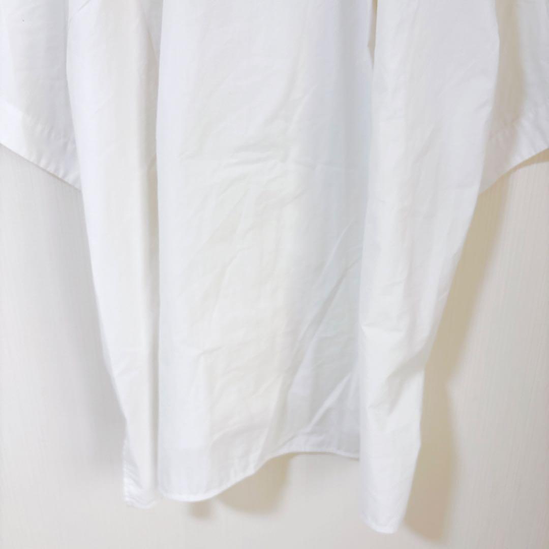 yori ヨリ　スカラップ　刺繍　ブラウス　シャツ　半袖　ホワイト　白　38