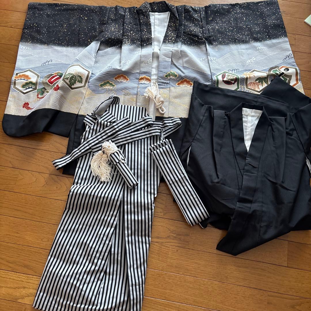 七五三　男の子　五歳　着物セット