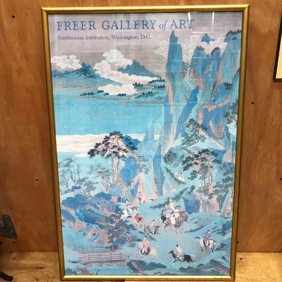 スミソニアン協会　フリーア美術館　ポスター中古品　大きめサイズ