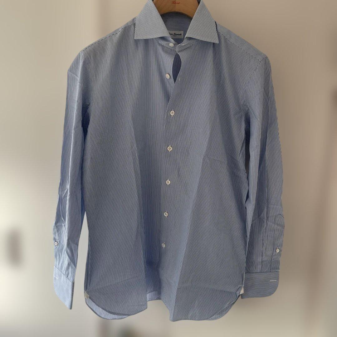 【美品、値下げ】エリコフォルミコラ　ストライプ　シャツ