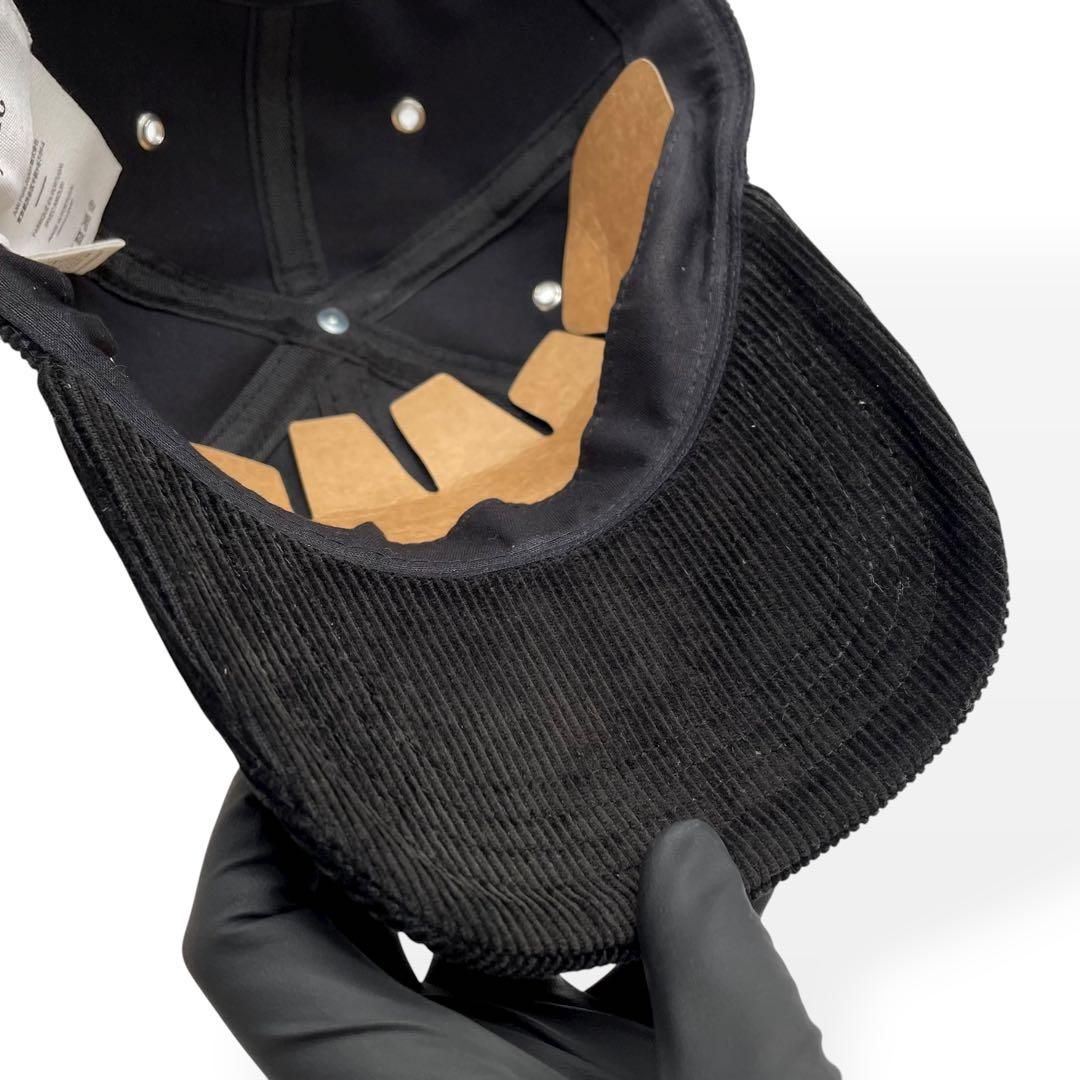 未使用級　AMI PARIS　アミパリス　キャップ　コーデュロイ　ブラック　黒