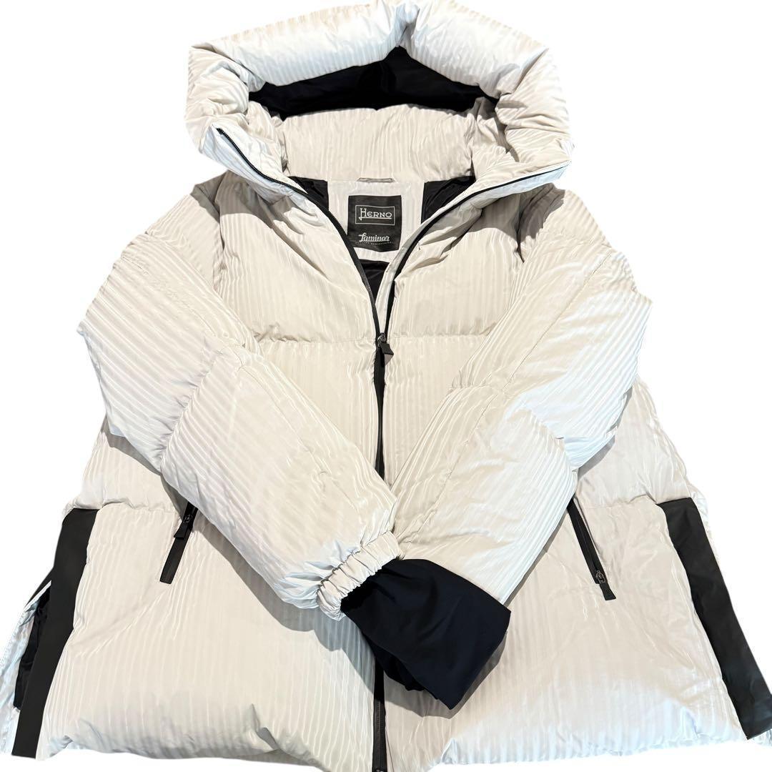 HERNO Laminar ダウンジャケット レディース44 白 フード 正規品