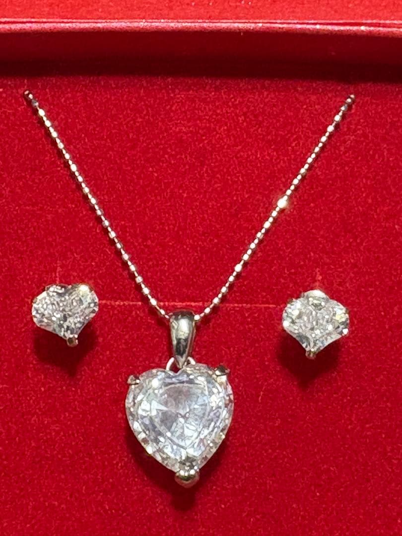 Jour en Jour♡ハートのピアスとネックレスのセット♡K10WG