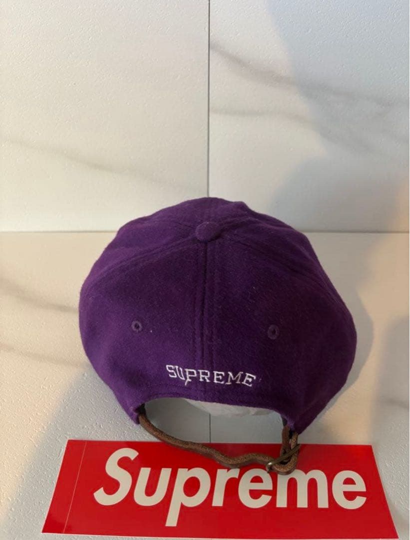 帽子 Supreme - Wool S Logo 6-Panel cap purple
