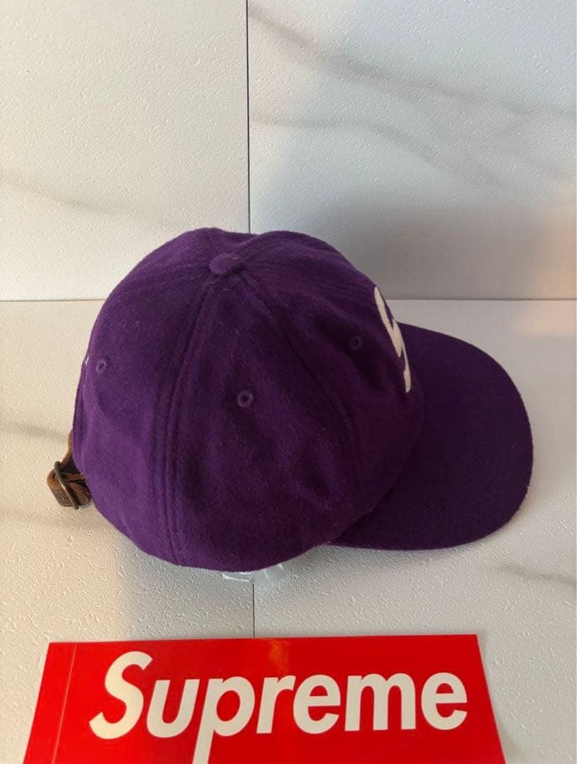 帽子 Supreme - Wool S Logo 6-Panel cap purple
