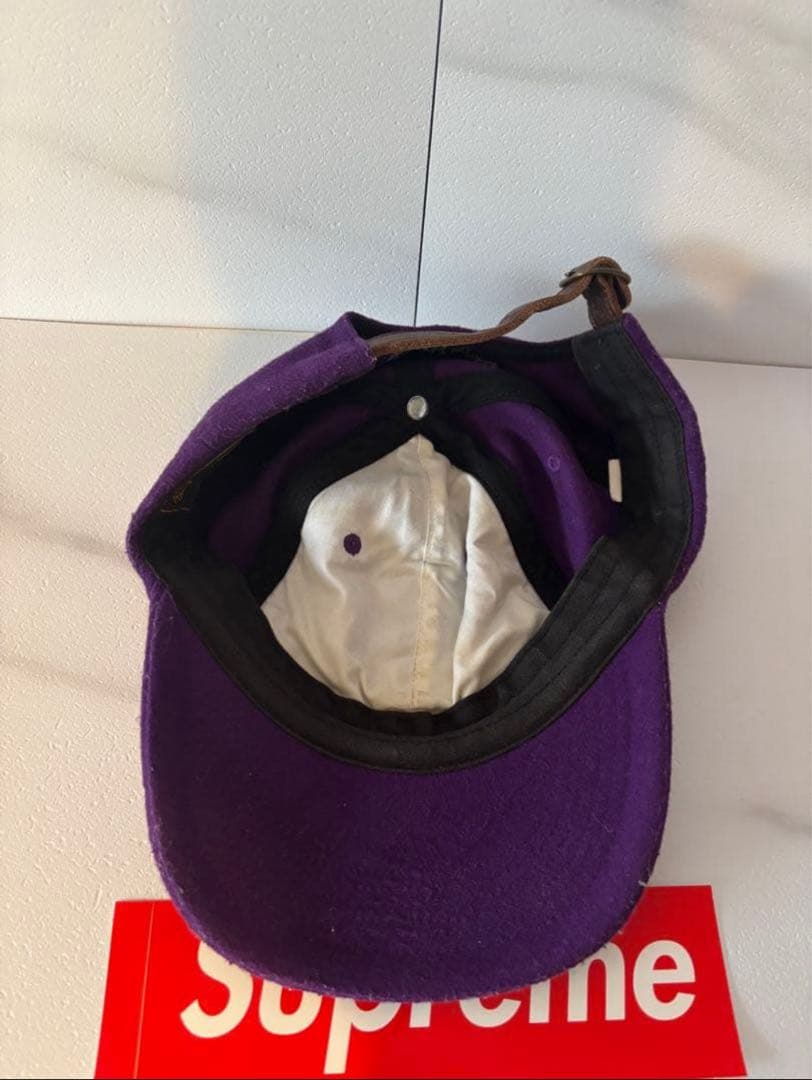 帽子 Supreme - Wool S Logo 6-Panel cap purple