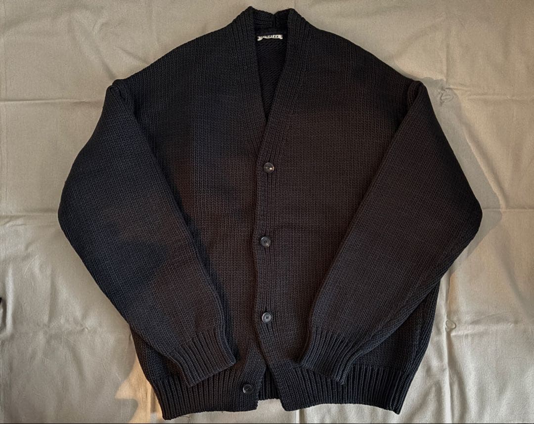 Auralee SUPER MILLED ニット ビッグ カーディガン