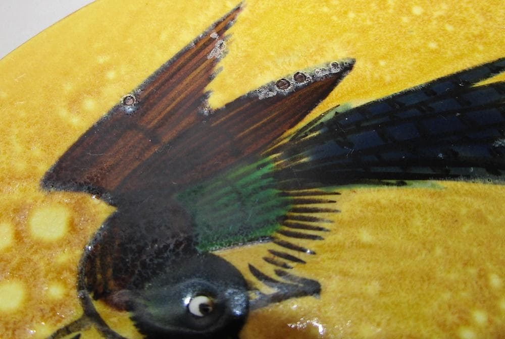 y0428-126 九谷 浅蔵五十吉造 瑞鳥銘々皿 5客 直径17.8cm