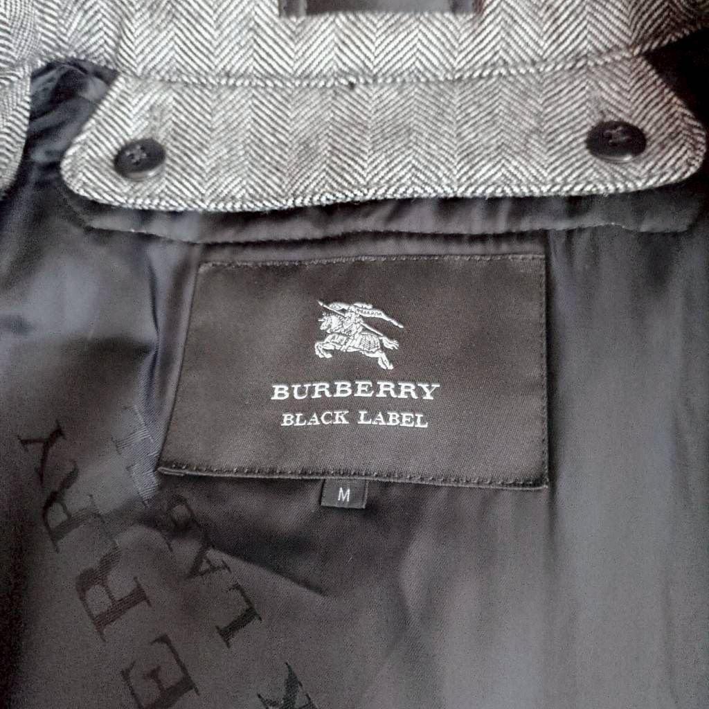 ■希少■バーバリー ブラックレーベル トレンチコート ヘリンボーン ライナー付き