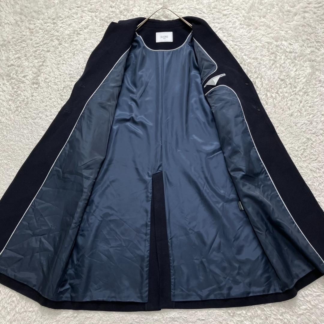 24AW✨極美品✨スローブイエナ ECO WOOL チェスターコート ロング 黒